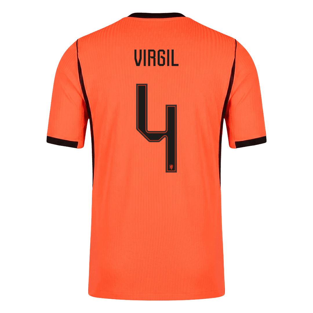 Netherlands World Cup 2026 Koti Pelipaita (Player Version) Miesten VIRGIL #4 - kuva 10