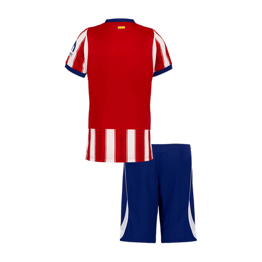 Atlético Madrid lasten kotijalkapallosetti 2026/27 – pelipaita ja shortsit takaa