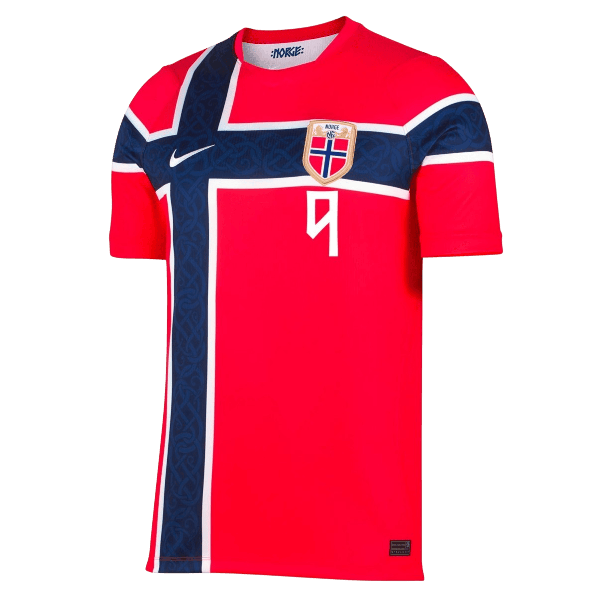 Norway World Cup 2026 Koti Pelipaita Miesten BRAUT HAALAND #9 - kuva 2