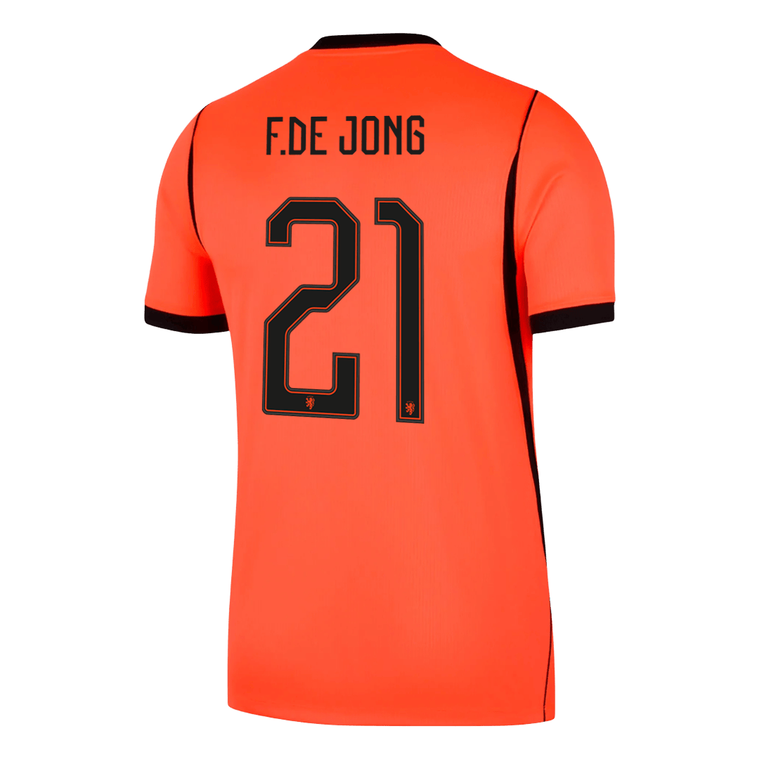 Netherlands World Cup 2026 Koti Pelipaita Miesten F.DE JONG #21 - kuva 9