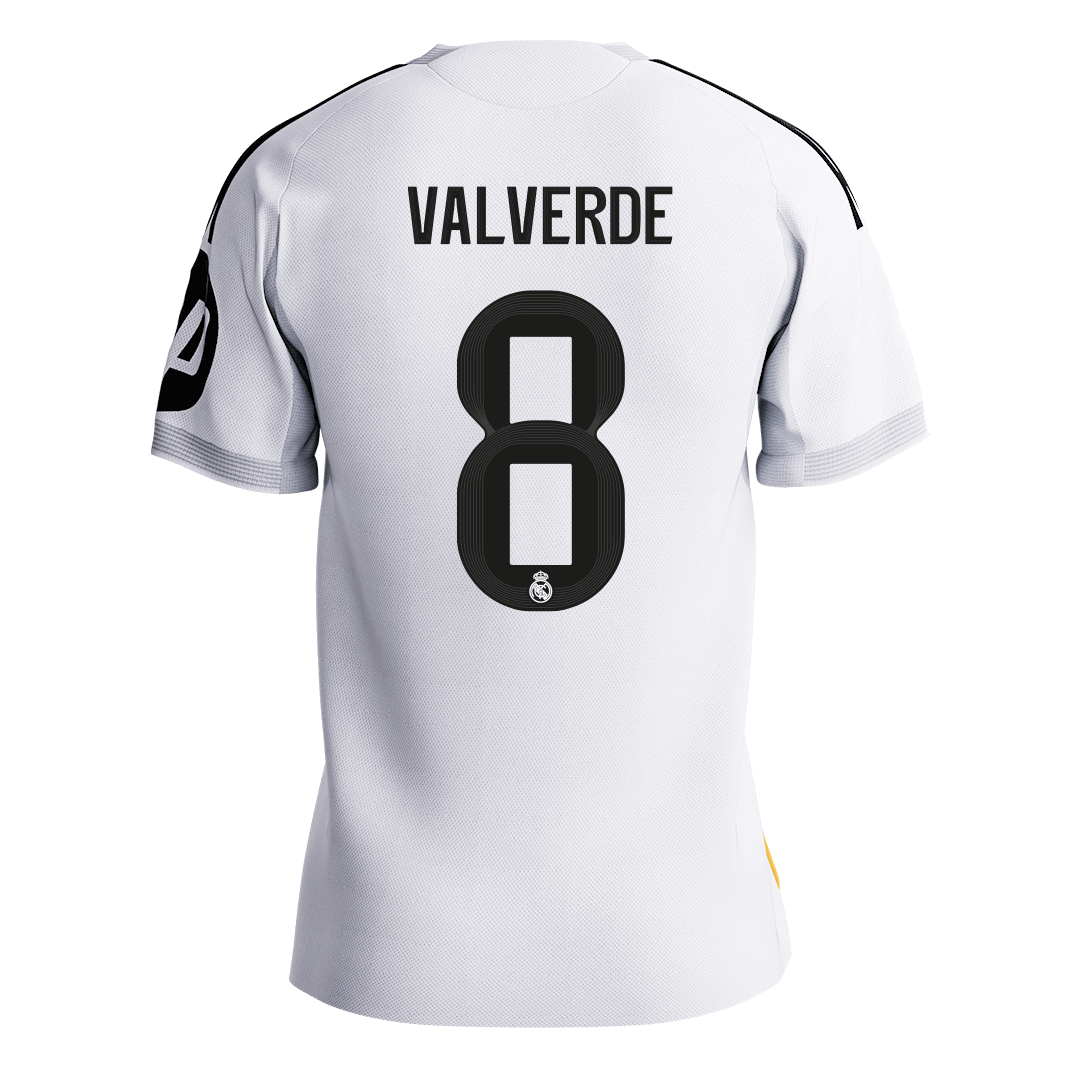 Real Madrid Kotipelipaita 2025/26 – VALVERDE #8 (Pelaajaversio)