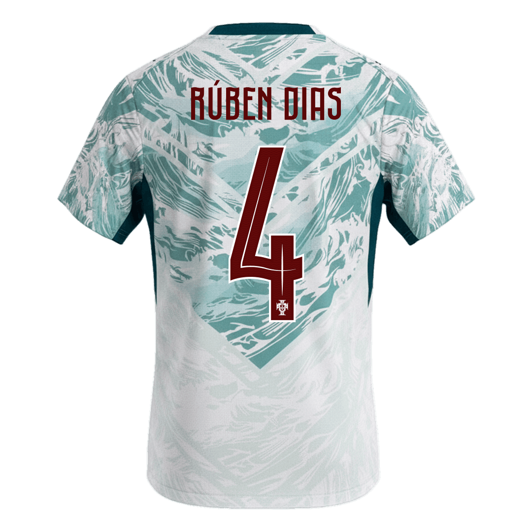 Portugal World Cup 2026 Vieras Pelipaita Miesten RúBEN DIAS #4 - kuva 3