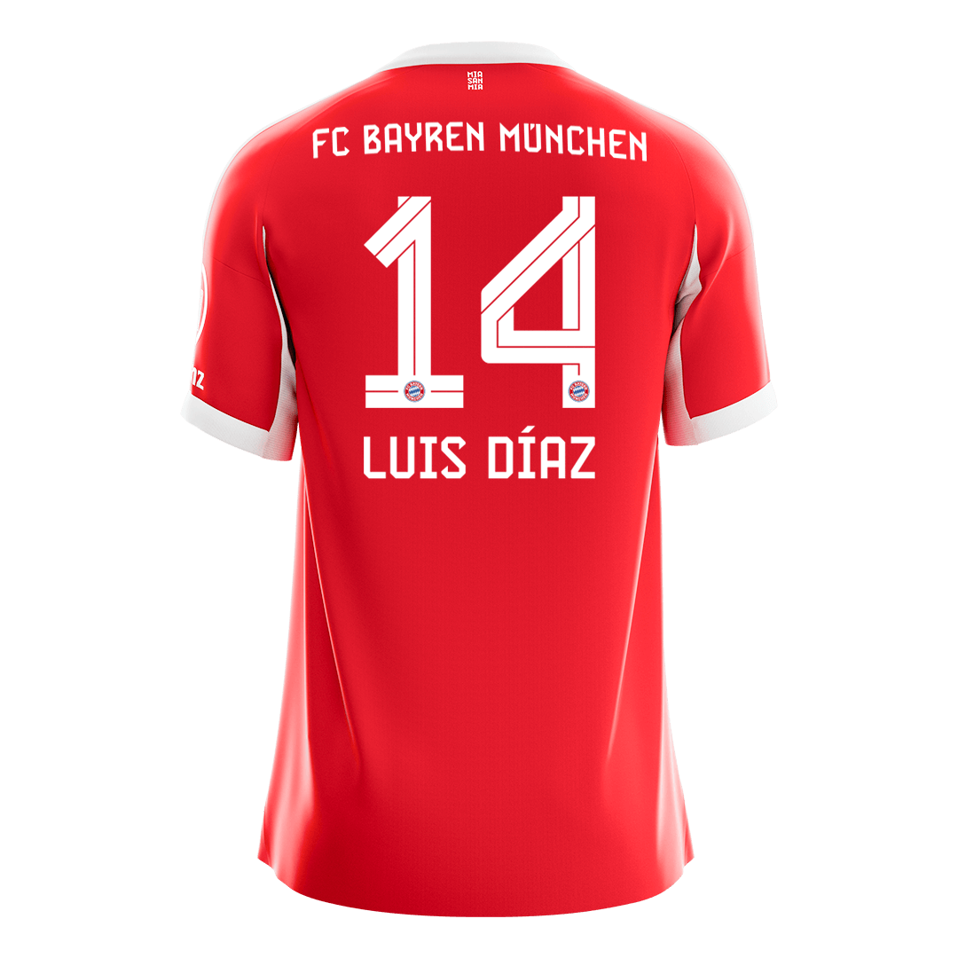 Bayern München Kotipelipaita 2025/26 – LUIS DíAZ #14