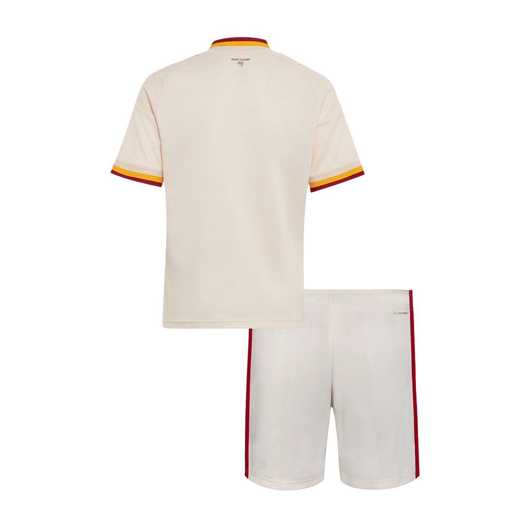 Roma lasten vierasjalkapallosetti 2026/27 – pelipaita ja shortsit takaa