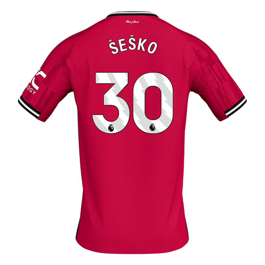 Manchester United Kotipelipaita 2025/26 – ŠEŠKO #30