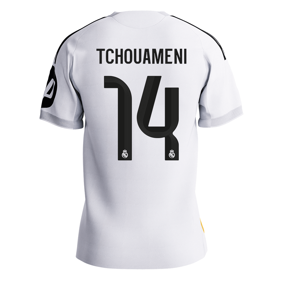 Real Madrid Kotipelipaita 2025/26 – TCHOUAMENI #14 (Pelaajaversio)