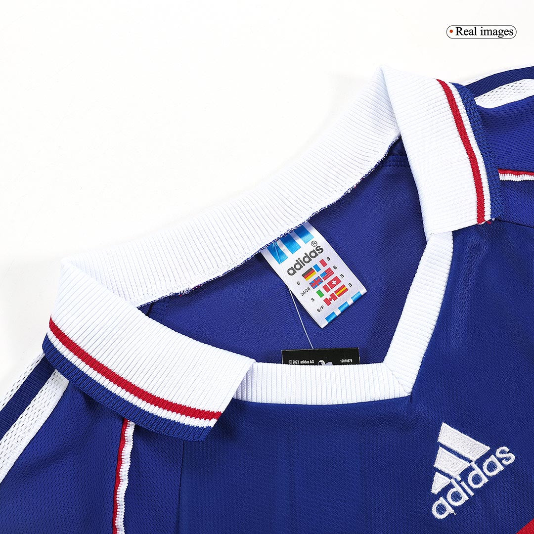 France World Cup 1998 Koti Retro -pelipaita Miesten ZIDANE #10 - kuva 7