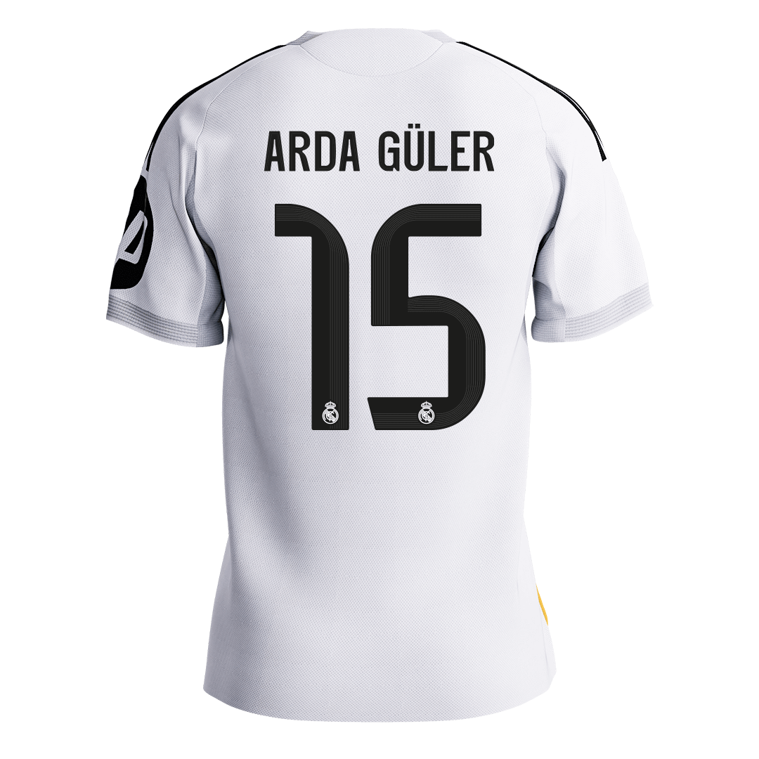 Real Madrid Kotipelipaita 2025/26 – ARDA GüLER #15 (Pelaajaversio)