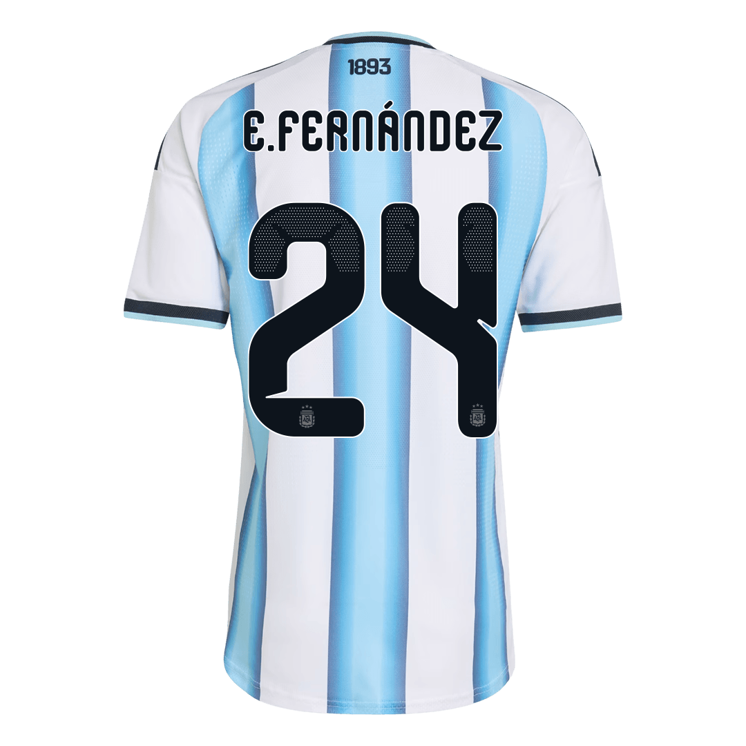 Argentina World Cup 2026 Koti Pelipaita (Player Version) Miesten E. FERNANDEZ #24 - kuva 3