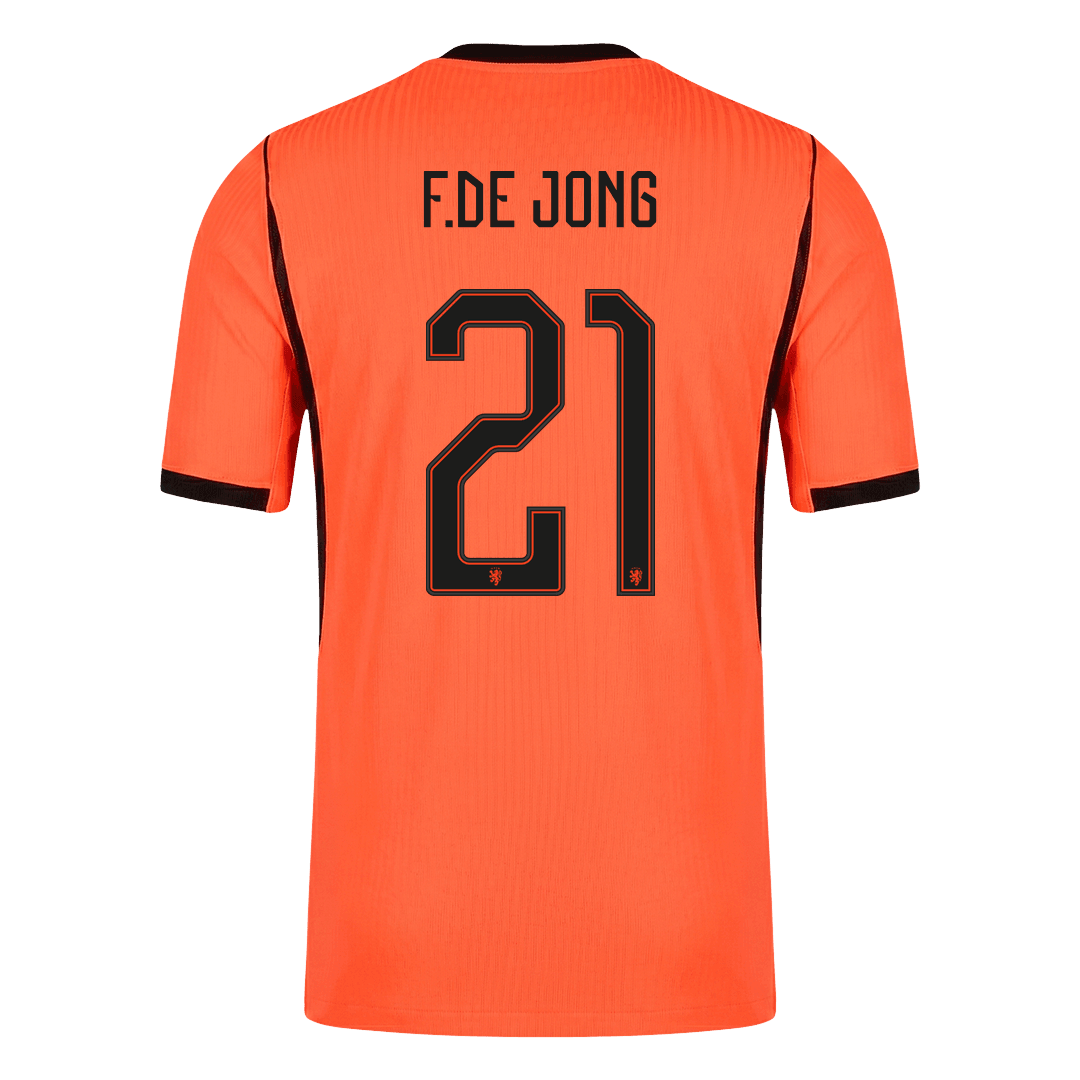 Netherlands World Cup 2026 Koti Pelipaita (Player Version) Miesten F.DE JONG #21 - kuva 10