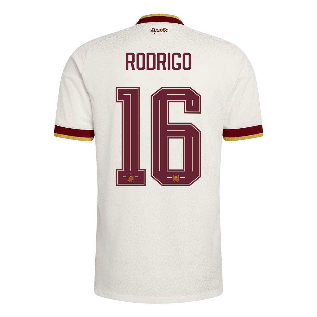 Spain World Cup 2026 Vieras Pelipaita (Player Version) Miesten RODRIGO #16 - kuva 10