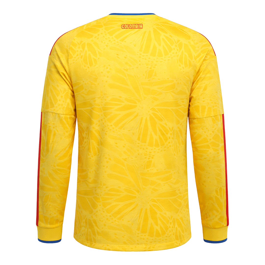 Colombia World Cup 2026 Koti Pitk?hihainen pelipaita Miesten - kuva 9