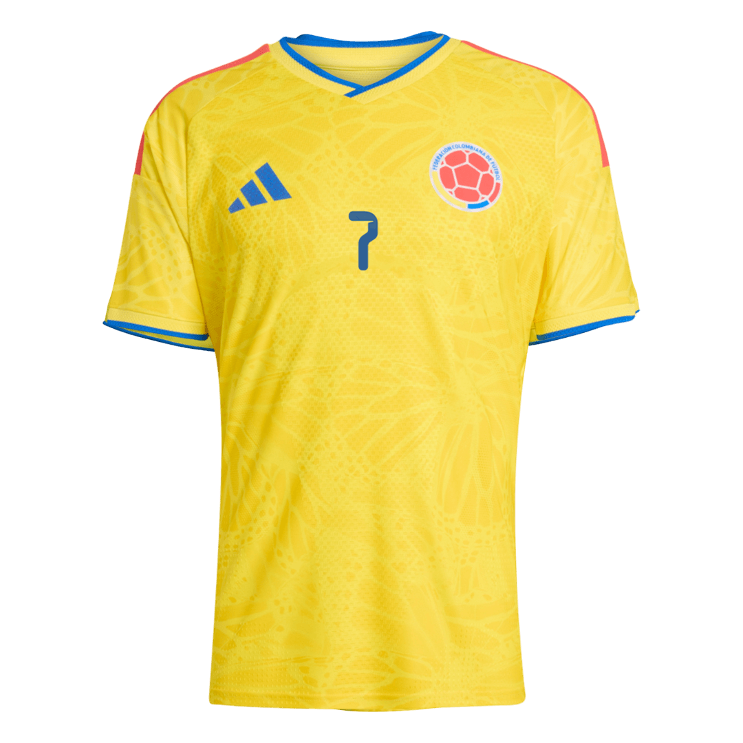 Colombia World Cup 2026 Koti Pelipaita (Player Version) Miesten LUIS DíAZ #7 - kuva 3