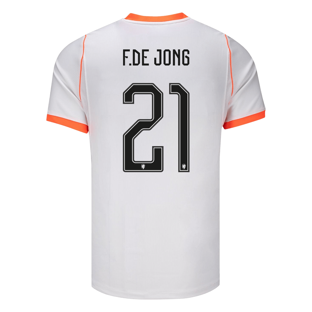 Netherlands World Cup 2026 Vieras Pelipaita Miesten F.DE JONG #21 - kuva 3