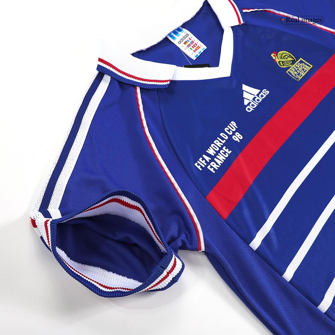 France World Cup 1998 Koti Retro-pelipaita Miesten