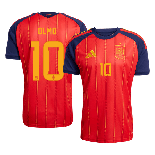 Spain World Cup 2026 Koti Pelipaita Miesten OLMO #10 [PREMIUM]