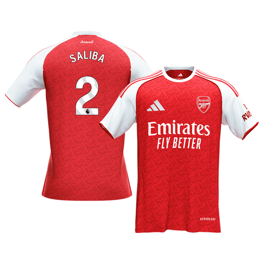 Arsenal 2025/26 Koti Pelipaita Miesten SALIBA #2 [PREMIUM]