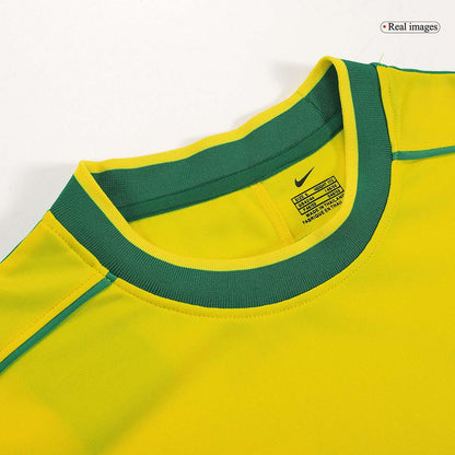 Brazil World Cup 1998 Koti Retro-pelipaita Miesten RONALDO #9