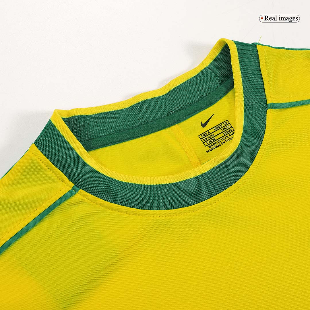 Brazil World Cup 1998 Koti Retro-pelipaita Miesten RIVALDO #10