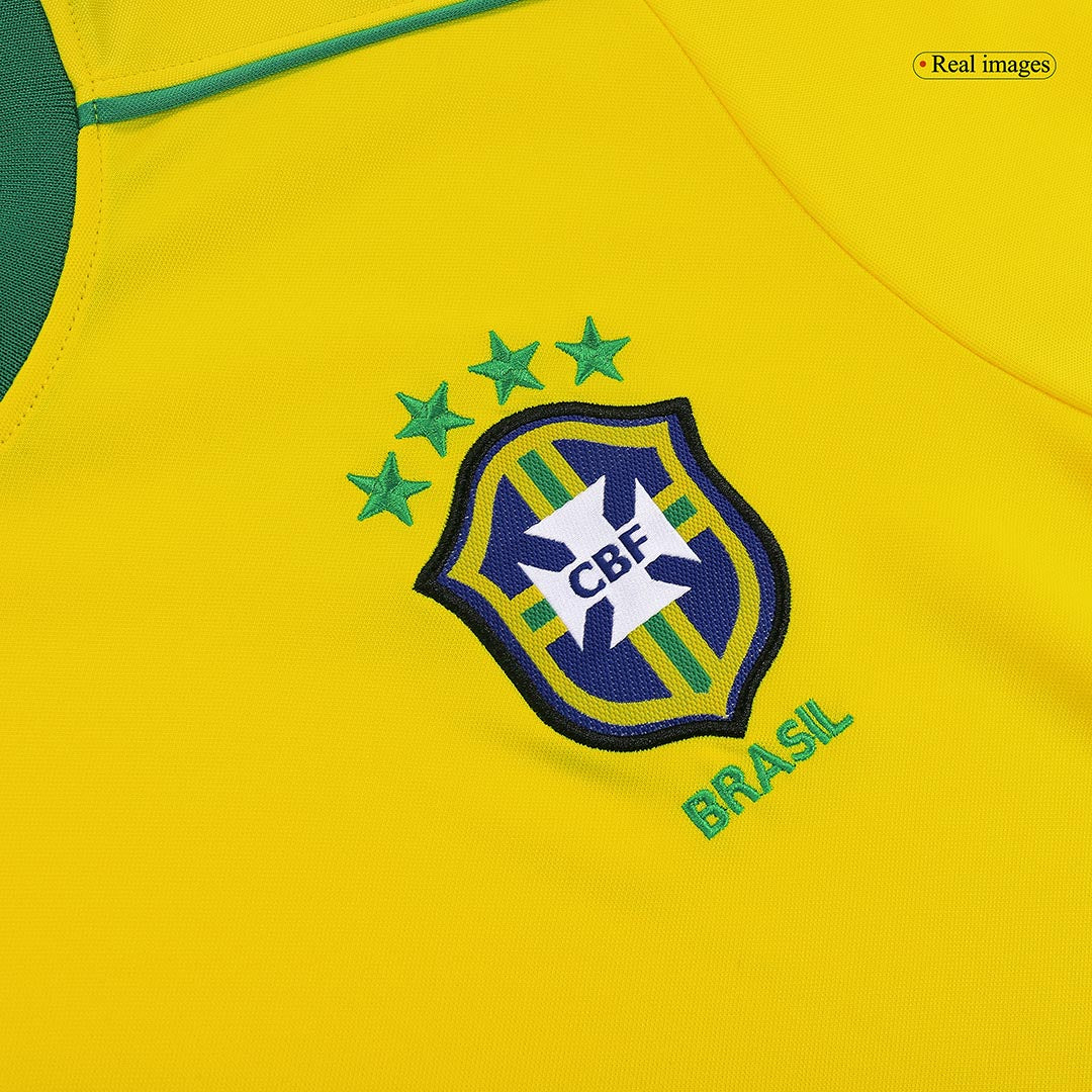Brazil World Cup 1998 Koti Retro-pelipaita Miesten RIVALDO #10