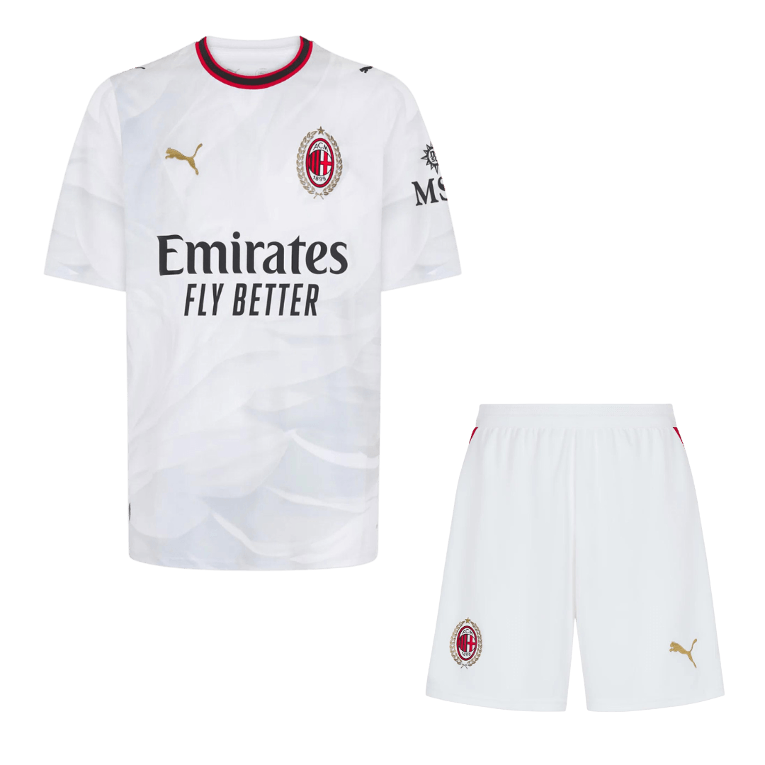 AC Milan vierasjalkapallosetti 2026/27 – pelipaita ja shortsit edestä