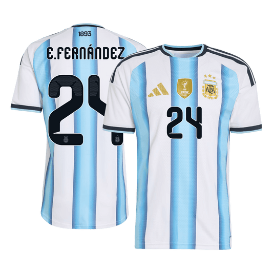 Argentina World Cup 2026 Koti Pelipaita (Player Version) Miesten E. FERNÁNDEZ #24