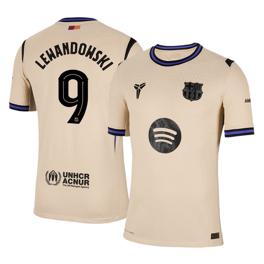 Barcelona 2025/26 UCL Vieras Pelipaita (Player Version) Miesten LEWANDOWSKI #9