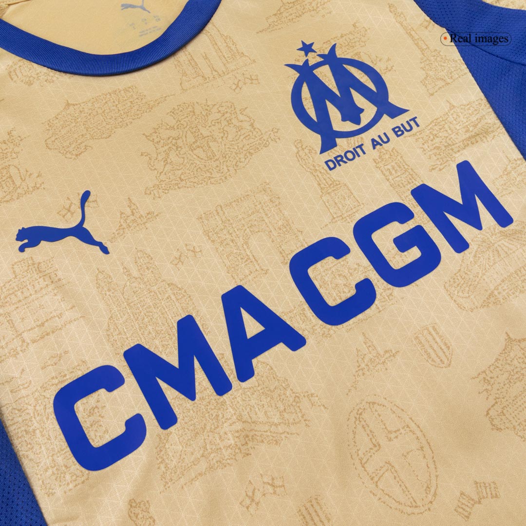 Marseille 2025/26 Neljäs Pelipaita (Player Version) Miesten