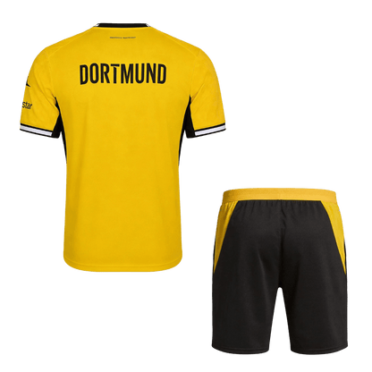 Borussia Dortmund kotijalkapallosetti 2026/27 – pelipaita ja shortsit takaa