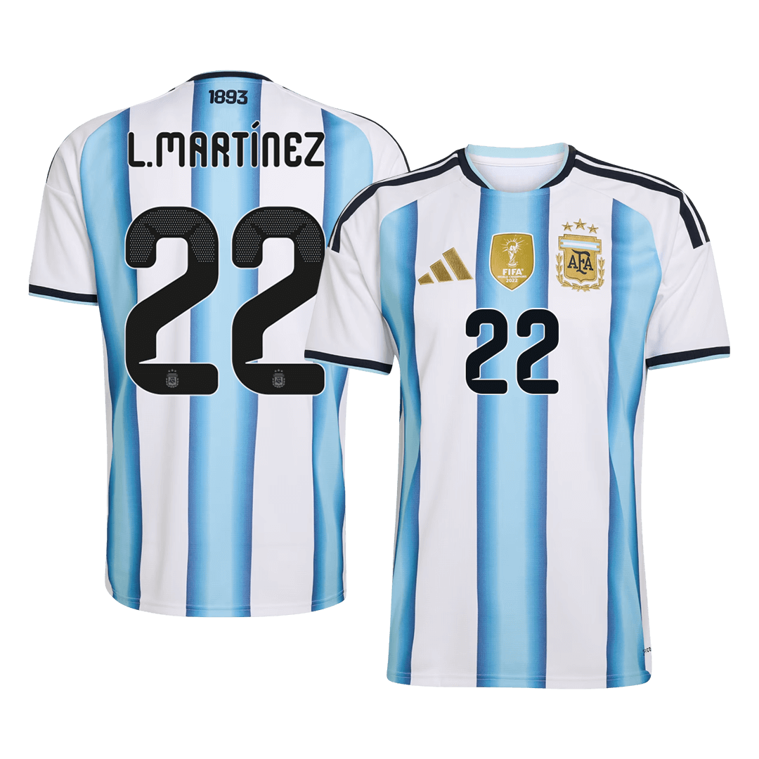 Argentina World Cup 2026 Koti Pelipaita Miesten L.MARTÍNEZ #22 [PREMIUM]