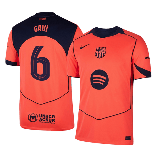 Barcelona 2025/26 UCL Kolmas Pelipaita Miesten GAVI #6