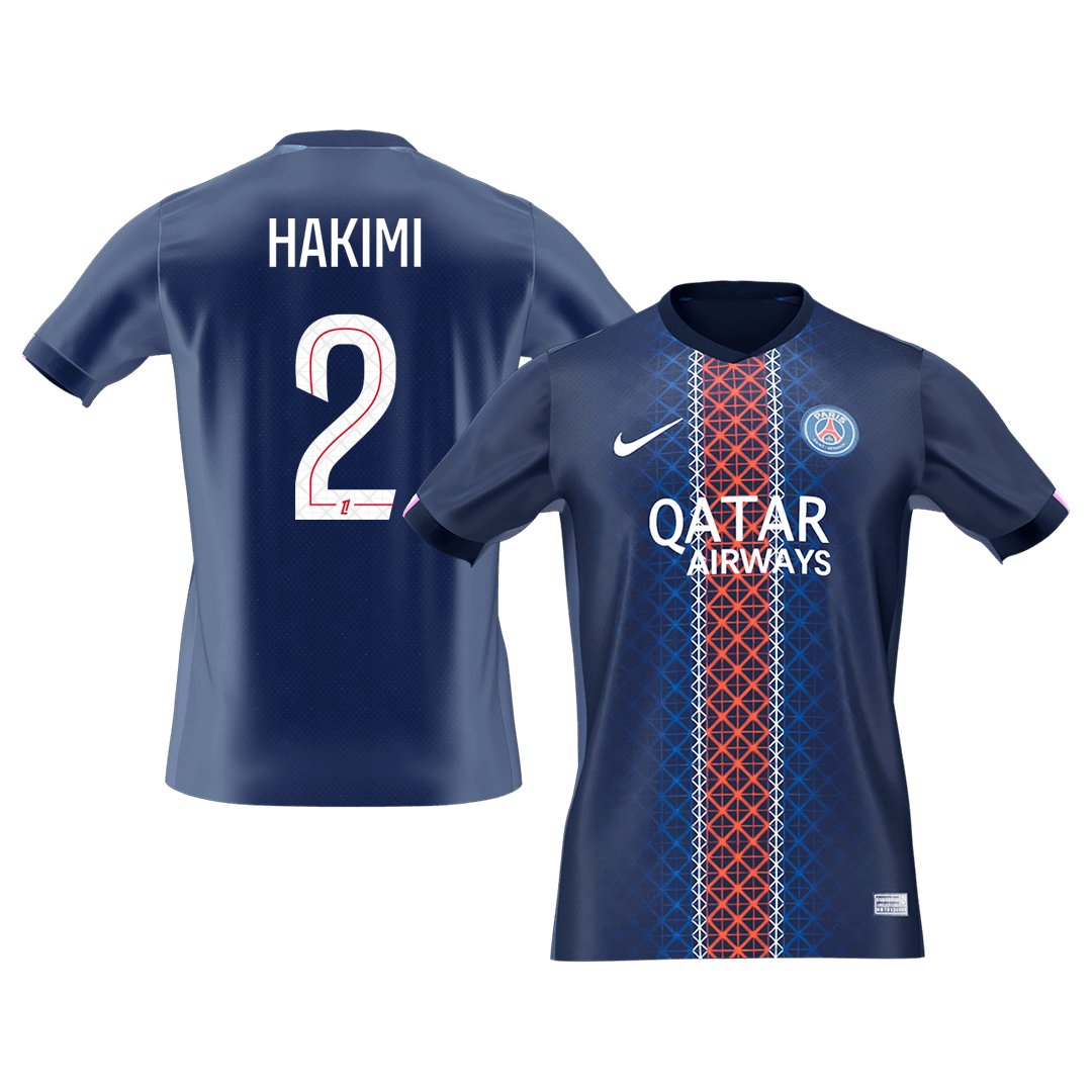 PSG 2025/26 Koti Pelipaita Miesten HAKIMI #2 [PREMIUM]