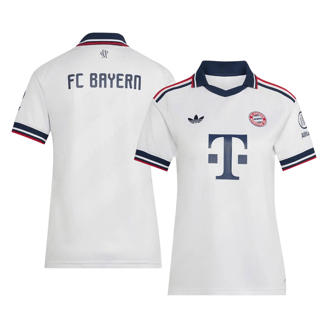 Bayern München naisten vieraspelipaita 2026/27 – etu- ja takapuoli