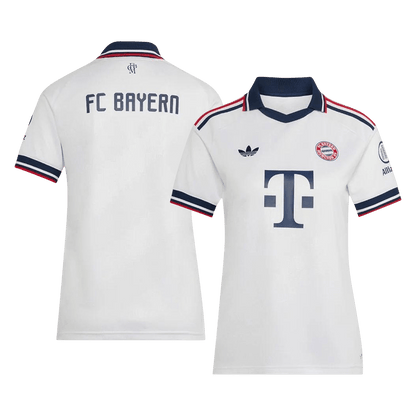 Bayern München naisten vieraspelipaita 2026/27 – etu- ja takapuoli