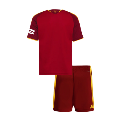 Roma lasten kotijalkapallosetti 2026/27 – pelipaita ja shortsit takaa
