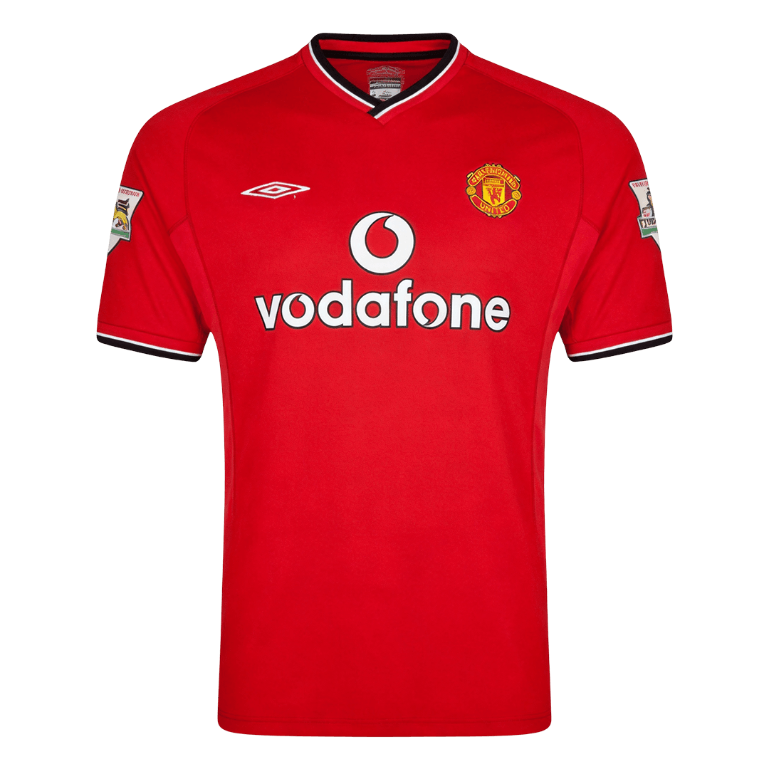 Manchester United 2000/02 Koti Retro-pelipaita Miesten