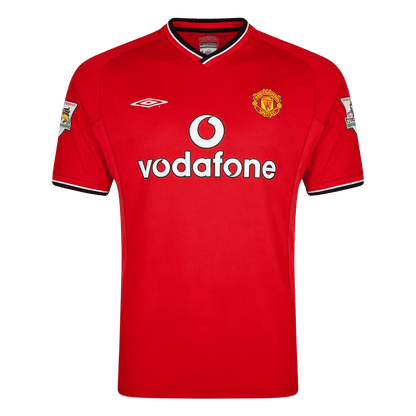 Manchester United 2000/02 Koti Retro-pelipaita Miesten