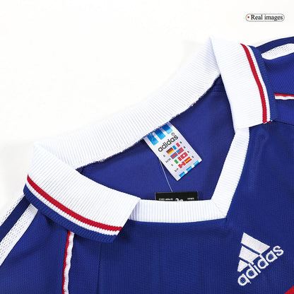 France World Cup 1998 Koti Retro-pelipaita Miesten