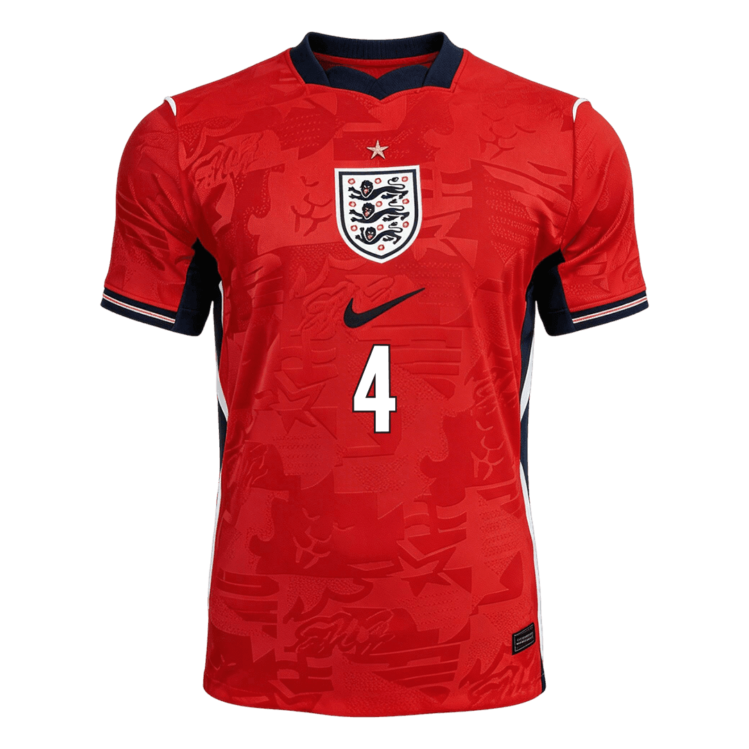 England World Cup 2026 Vieras Pelipaita (Player Version) Miesten RICE #4