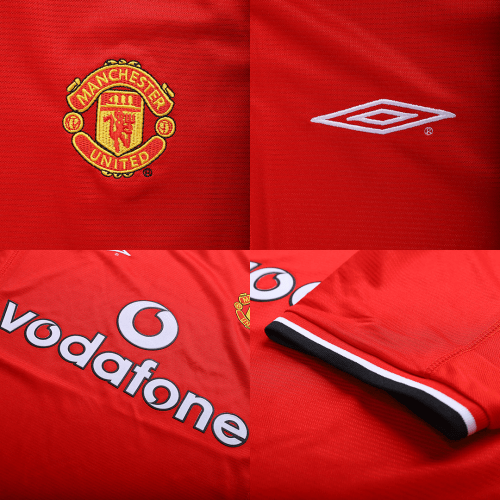 Manchester United 2000/02 Koti Retro-pelipaita Miesten