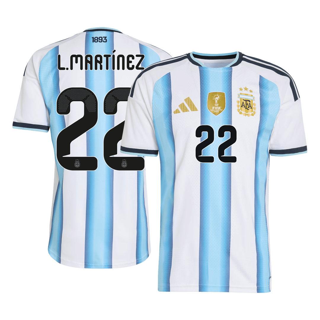 Argentina World Cup 2026 Koti Pelipaita (Player Version) Miesten L.MARTÍNEZ #22
