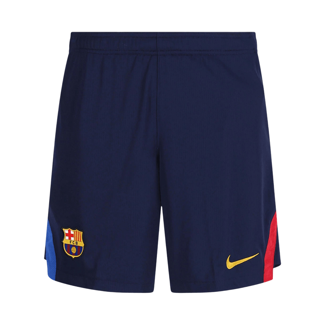 Barcelona kotijalkapallosetti 2026/27 – shortsien etupuoli