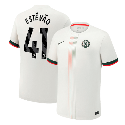 Chelsea 2025/26 Vieras Pelipaita Miesten ESTÊVÃO #41