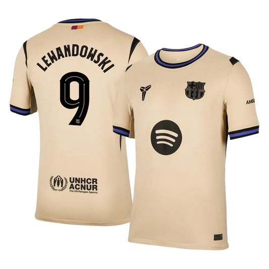 Barcelona 2025/26 UCL Vieras Pelipaita Miesten LEWANDOWSKI #9