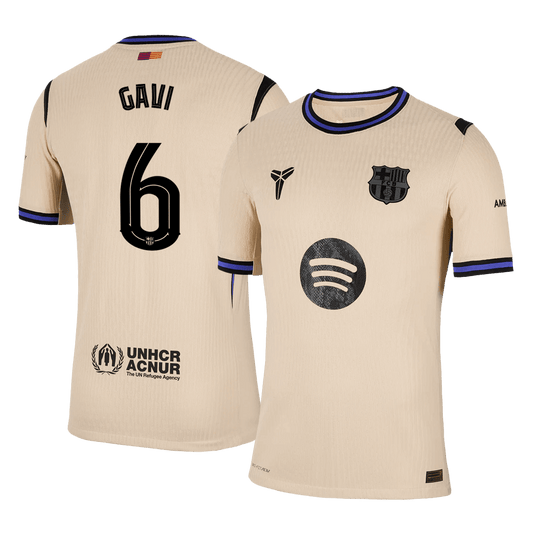 Barcelona 2025/26 UCL Vieras Pelipaita (Player Version) Miesten GAVI #6