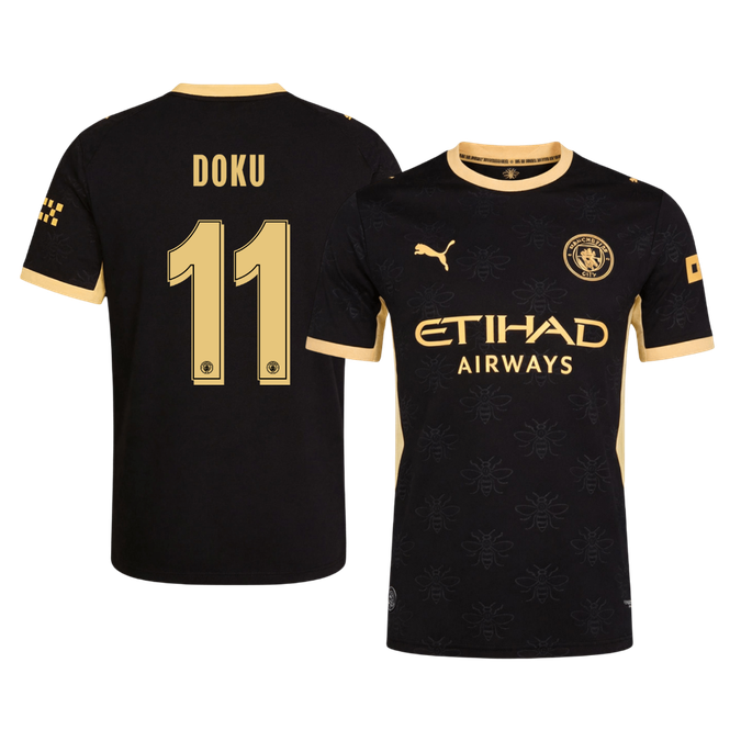 Manchester City Vieraspelipaita 2026/27 UCL – DOKU #11 (Pelaajaversio)