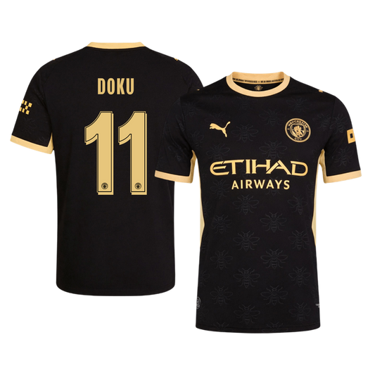 Manchester City Vieraspelipaita 2026/27 UCL – DOKU #11 (Pelaajaversio)