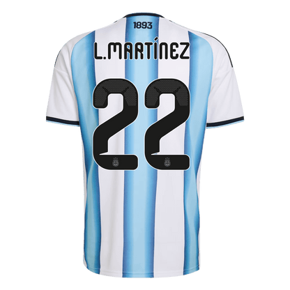 Argentina World Cup 2026 Koti Pelipaita Miesten L.MARTÍNEZ #22 [PREMIUM]