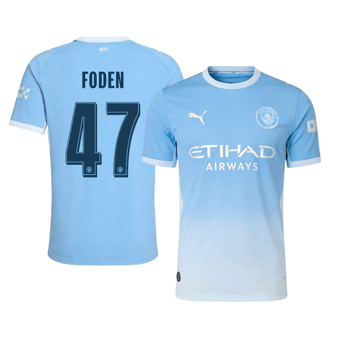 Manchester City Kotipelipaita 2026/27 UCL – FODEN #47 (Pelaajaversio)