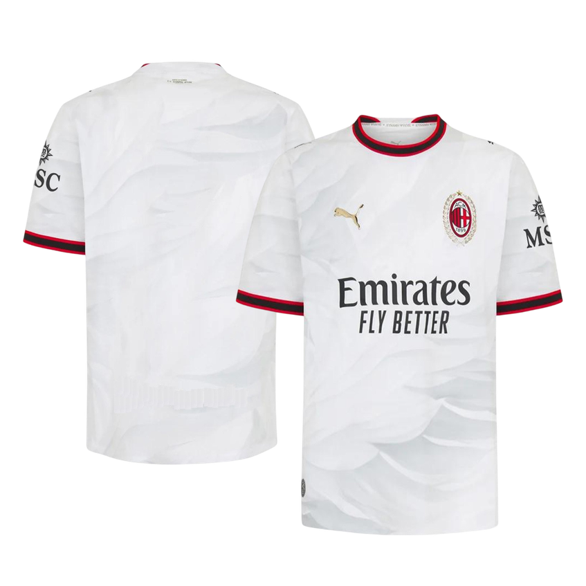 AC Milan vieraspelipaita 2026/27 (pelaajaversio) – etu- ja takapuoli